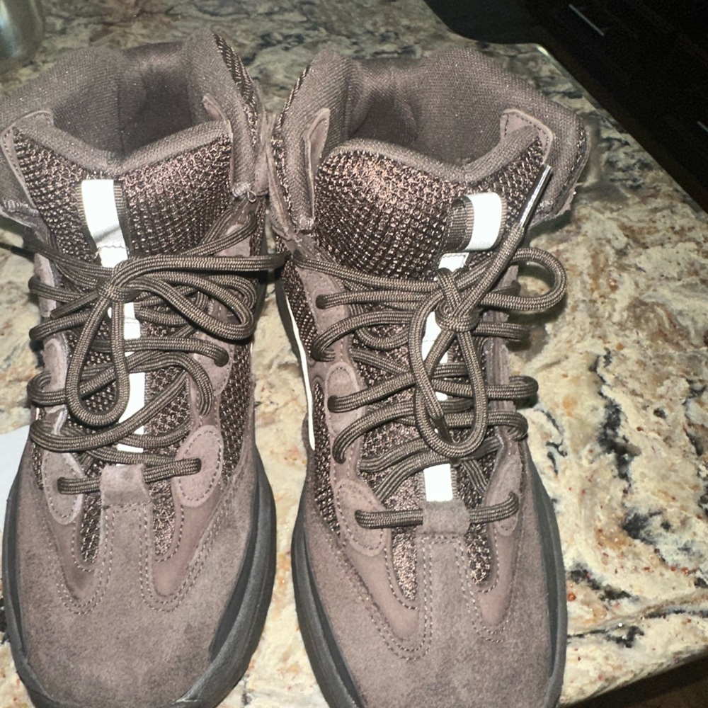 Brown High-Top Sneakers